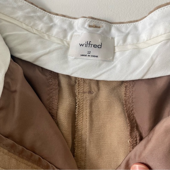Aritzia | Wilfred Effortless Linen Pants Honey Beige Size 12 - Picture 9 of 16